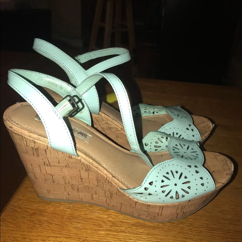 Teal wedges